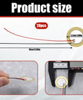 20 Piece Piezo Pickup Kit With 27mm Piezo Discs Transducers Contact Microphones And Drum Trigger Ready Elements Prewired 3.94 Inch Leads For Acoustic Instruments And Sound Sensor Projects Plug And Play, showing 27mm disc and 10cm lead measurement detail with caliper.