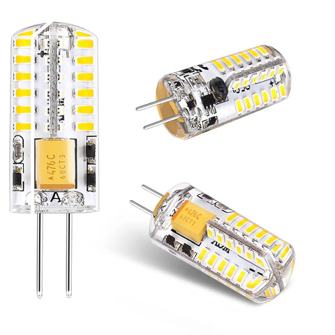 G4 LED Bulbs 12V AC/DC Bi-Pin Base for Landscape Lighting Non Dimmable 3W 2700K Warm White 30W Equivalent Low Voltage LED Replacement