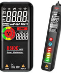 Rechargeable Multimeter And Voltage Tester Kit With Color LCD EMF Detector And EBTN Display AC Voltage Reader For Home Auto And DIY Electrical Testing Handy Slick Black Model S20 showing front display