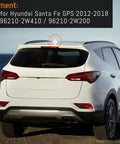 Shark Fin Antenna Cover For Hyundai Santa Fe GPS 2012 2018 Glossy White Car Roof Antenna Shell Direct Fit Replacement