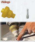 Diamond step drill bit set (20/35/50mm) with M10 thread; gold-coated for tile, concrete, marble