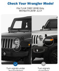 Comparison of Wrangler models fitting Doors Off Side View Mirror Kit For Wrangler TJ JK JKU 1997 2018 Easy Install No Vibration Or Wobble