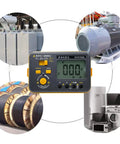 Earth Resistance Tester With 3 Resistance Ranges 20 Ohms, 200 Ohms, And 2000 Ohms, Digital Grounding Meter Up To 750 Volts AC with equipment
