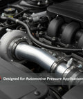 Silicone Vacuum Hose Kit 4mm ID 5 32 Inch Vacuum Tubing, 150 PSI Max, Ultra High Temp, shown installed in turbo engine