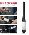 Top Shelf TIG Tungsten Electrode Sharpener Holder With No Sweat Safety Vise showing tool details, safe grip for sharpening electrodes.