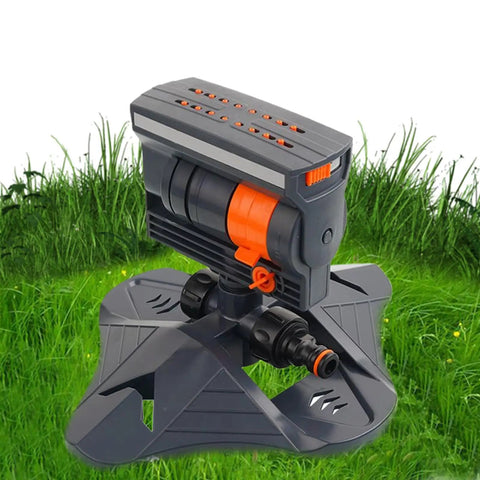 Oscillating Sprinkler Irrigator for Outdoor Watering System Adjustable Nozzle Delivers Even Coverage on Grass with Durable Build