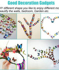 80 Piece Butterfly Wall Decor Set With Foldable Wings Waterproof Reusable PVC Wall Stickers arranged in different shapes