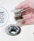 Hair Catcher Drain Protectors Bundle For Bathtubs And Sinks Keeps Drains Flowing Smoothly Clog Free No Mess Easy To Use Gray