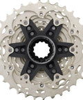 Ultegra CS-R8101 12-Speed Cassette 11-30T for road bikes with HyperGlide technology, silver lightweight alloy close-up view