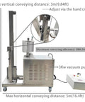 Industrial Grade Pneumatic Vacuum Conveyor And Feeder Loader Stainless Steel, 3kW vacuum pump, adjustable conveying distance.