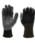 Atlas 370B Nitrile Work Gloves With Breathable High Dexterity Grip For Landscaping Gardening And Assembly General Purpose Black Medium 12 Pack ergonomic fit
