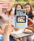 12 Rolls Instant Print Paper for Kids Cameras Refill Thermal Photo Paper Rolls 2.2 in by 20 ft Each Roll Printing About 75 to 90 Photos White Paper Compatible with Most Kids Instant Cameras, kids instant camera printing family photo