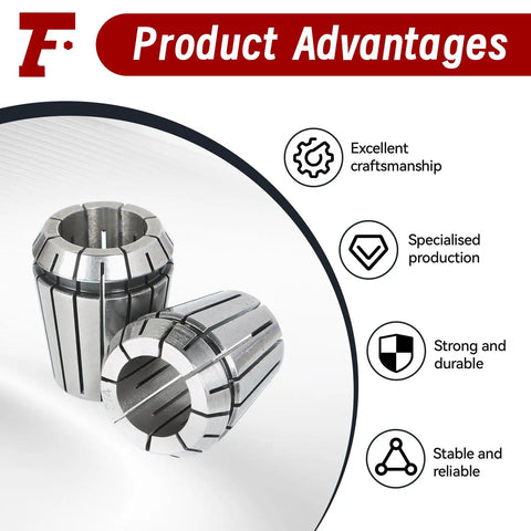 ER32 Collet Set 25Pcs For CNC Milling Lathe Engraving Tool Kit, Pro Grade Spring Steel Precision Collets With 0.008mm Runout, Features