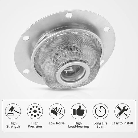 Oil Screen Kit 00 9924 0 for VW Type 1 Beetle Bug with mesh screen, showing strength, precision, and easy installation benefits.