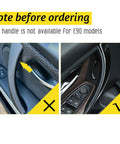 BMW Interior Door Pull Handle Covers 2 Pack Easy Install Left And Right Black For 3 Series And 4 Series 2012 2018 F30 F31 F32 F34 F36 F80 F82 F83 M3 M4 Upgraded Durable Wear Resistant No Leather Rub compatibility warning with E90 models