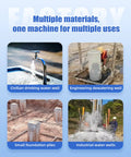 Heavy Duty Water Well Drill Rig Featuring Lightweight Hydraulic Portable Drilling Machine With No Sweat Setup For Residential Yard Wells and images showing various well types and foundation applications.