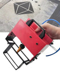 Portable Pneumatic Dot Peen Marking Machine Grease Monkey Approved Handheld Metal Engraving Tool with copper motor and handle.