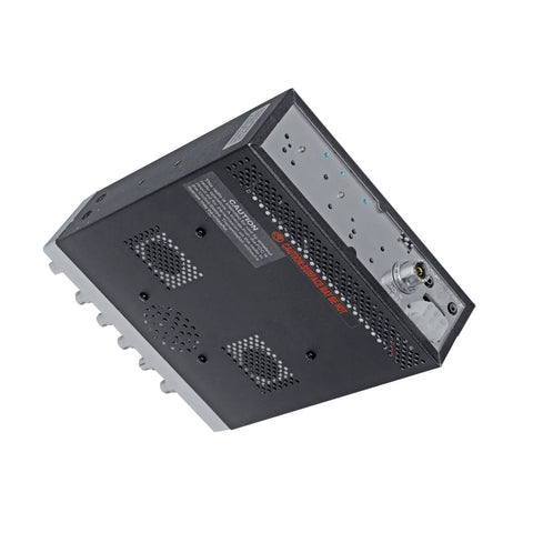 Bottom view of 10 Meter Amateur Radio Transceiver With 100W PEP High Output For AM And SSB, showing vents and connection ports.