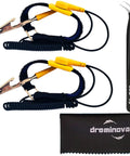 ESD Anti Static Wrist Strap Band Long Earthing Wristband with ground wire, alligator clip, tweezer, and cloth, for PC electronics repair