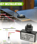 105V To 130V AC Photocell Light Sensor with wiring diagram for outdoor lighting installation