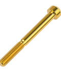 Titanium Torx Square Head Bolts M6x60mm Pack Of 5 Gold 6AL4V Grade 5 TC4 Titanium Alloy for Bicycle Motorcycle Car Built Tough