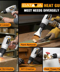 Heavy Duty 1800W Heat Gun With Dual Fuse Safety System And Dual Temperature 752F And 1112F used for various tasks