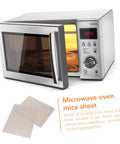 12 Pieces Mica Sheets For Microwave Oven Waveguide Cover Heat Resistant Fireproof Insulation Pads beside stainless steel microwave
