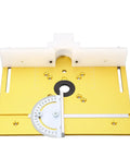 Slick Aluminum Router Table Insert Plate For Woodworking Heavy Duty Base Platform for precise carving and milling.