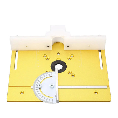 Slick Aluminum Router Table Insert Plate For Woodworking Heavy Duty Base Platform for precise carving and milling.