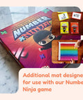 Multiply And Divide Fidget Mat For Grades 2 To 4, Multisensory Math Tool For Hands On Learning, Durable Silicone Fidget Mat with Number Ninja Game