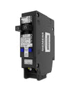 15 Amp 120 Volt Tandem CAFCI Circuit Breaker 1 Pole Type QTAN For Two Circuits Space Saving Breaker Panel Angle View