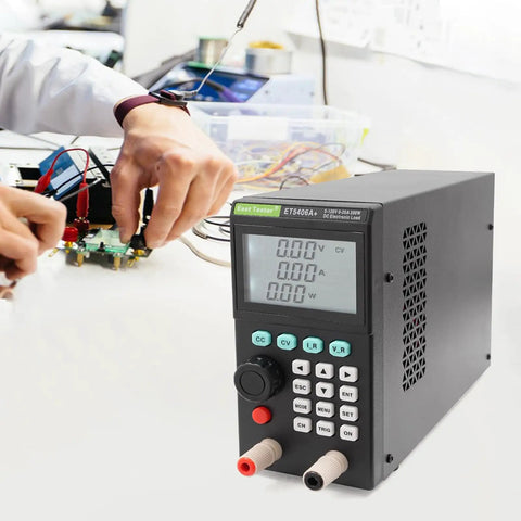 Hardcore Programmable DC Load Tester For Power Labs And DIY Builds, 200W 0-20A 0-120V Battery Tester With All Round 4 Core Modes And 5 Advanced Tests, Delivers Ultra Fine 1mV and 1mA Readings For Precise Power Supply Checks, bench unit