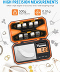 Pocket Digital Scale High Precision 500g Capacity And 0.01g Increments LCD Display Tare Function Six Unit Modes for various items