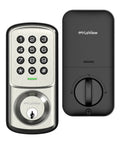 Keyless Entry Door Lock With Keypad For Front, Bedroom, And Garage, Auto Lock, 1-Touch Motorized Locking, 20 User Codes
