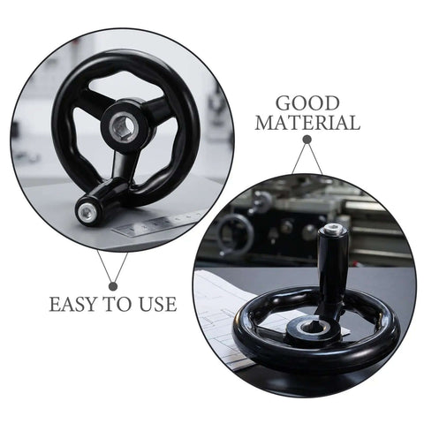Two Pack Lathe Hand Wheel With Comfortable Grip For Machine Tools And Milling Machines, ergonomic 4 inch hand crank