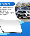 Mercedes Benz Chrome Rear Bumper Tow Hook Eye Cap Cover Replacement Fits 2015 2019 ML GLE GL GLS W166 W292 Models 1668852323 Easy Install Durable OE Grade Plus shown with illustration and SUV