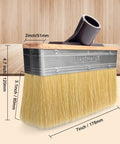 Giant 7 Inch Deck Stain Brush With Threaded Handle For Extension Pole Easy Back Friendly Stain And Sealer Applicator