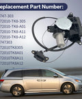 Right Passenger Side Power Sliding Door Motor Assembly With Cable Harness For Odyssey 2011-2017 3.5L V6 Models, Replaces 72010-TK8-305 72010-TK8-A01 72010-TK8-A11 72010-TK8-A12 Direct Fit Replacement for Easy Install