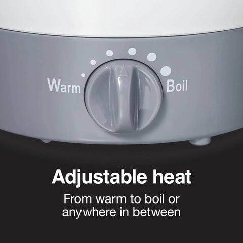 Close-up of adjustable heat dial on 32 Oz Adjustable Temperature Electric Hot Pot Kettle For Tea Fast Boiling Water For Ramen And Noodles