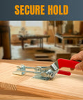 Hand holding clamp from 28 Piece Toggle Clamp Set With 2000 Lb Holding Power Adjustable U Bolt Latch And Anti Slip Hand Grip