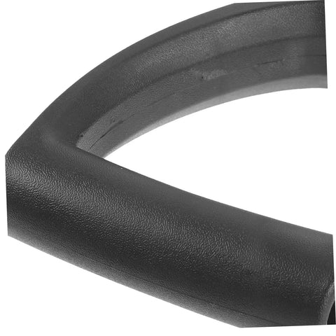 Close-up of black Replacement Garden Shovel Handle With Plastic Grip Universal Spade Handle For Hand Shovels Lightweight Durable