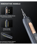 Ultimate 180 In 1 Ratchet Wrench Set With Precision Phillips And Torx Bits For Mobile Phone And Computer Repair, Plus Magnetic Screwdriver Kit That Makes Any DIY Job A Total Breeze For Tech Wizards. handle with magnetic module and silicone grip