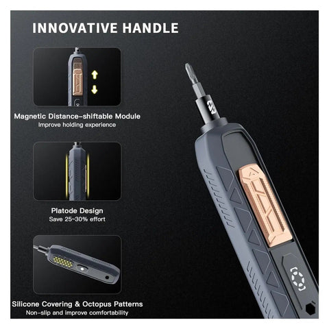 Ultimate 180 In 1 Ratchet Wrench Set With Precision Phillips And Torx Bits For Mobile Phone And Computer Repair, Plus Magnetic Screwdriver Kit That Makes Any DIY Job A Total Breeze For Tech Wizards. handle with magnetic module and silicone grip