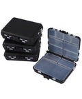 Mini Tackle Box Organizer 4 Pack Palm Sized Portable Plastic Fishing Storage Boxes For Kayaks Fly Boxes And Terminal Tackle