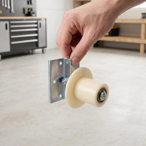 Top Shelf Garage Door Track Roller Wheel Pair With Heavy Duty Bearing Pulley And Wide Slot Channel Guide For B uttery Smooth Sliding Action And Zero Headache Installation Upgrade Your Garage Setup