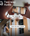 Outdoor Wireless Security Camera Wire Free Spotlight Cam Battery Powered 2K FHD Video Two Way Audio AI Motion Detection.