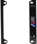 BMW M Logo Black Stainless Steel License Frame Dope 3D Dome Finish With 6 Inch Logo Rust Resistant And Tag Friendly 12x6 Inch