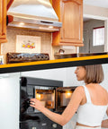 40 Watt Oven Light Bulb 4 Pack High Temp Appliance Bulbs With G45 E26 E27 Socket Brass Lead in range hood and microwave setup