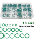 270 Piece Car AC O Ring Kit With 18 Sizes Fluorine Rubber Gaskets For Automotive AC Repair And Plumbing Sealing Box
