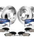 Plug And Play Front And Rear Brake Kit For Subaru Crosstrek 2016 2017 With 11.54 Inch Front Rotors And 10.79 Inch Rear Rotors Plus Ceramic Pads